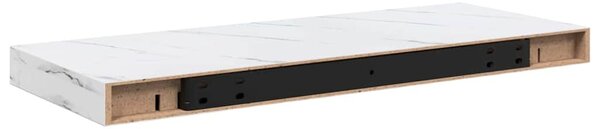 Falpolc Falra szerelhető Fehér márvány 60 x 23 x 4 cm Faanyag