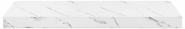 Falpolc Falra szerelhető Fehér márvány 60 x 23 x 4 cm Faanyag