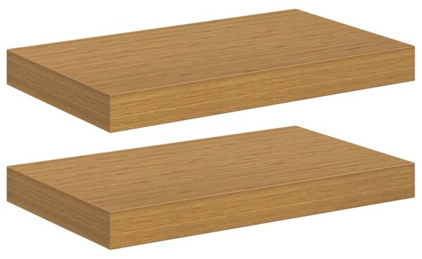 Falpolc Falra szerelhető 2 pcs Bézs 40 x 23,5 x 4 cm Faanyag