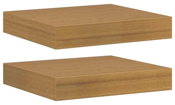 Falpolc Falra szerelhető 2 pcs Bézs 23 x 23,5 x 4 cm Faanyag
