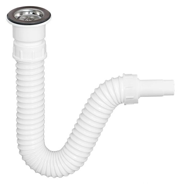 TEXO mosogató szifon flexibilis csővel - Ø 1" x 0,5 m x Ø 40/32 mm