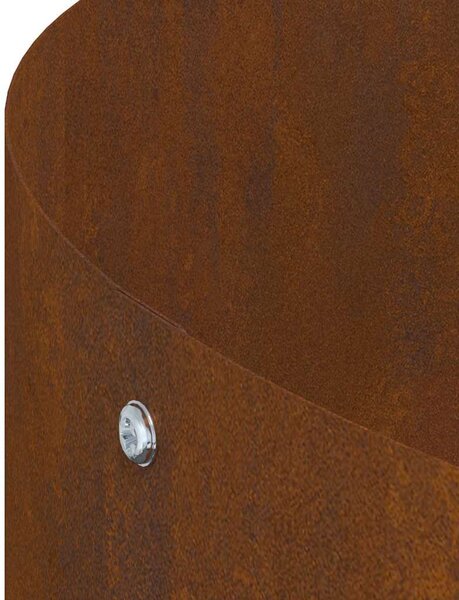 Kerti cserép Barna 40 x 40 x 20 cm Corten acél