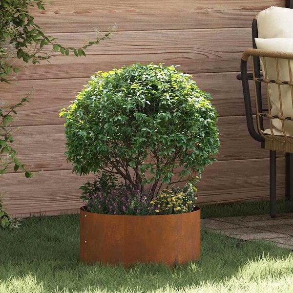 Kerti cserép Barna 40 x 40 x 20 cm Corten acél