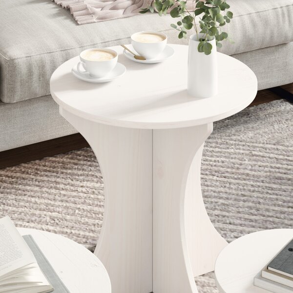 Dohányzóasztal 3 pcs Fehér