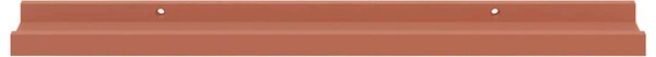 Falpolc polcokkal tárolóval 4 pcs Piros 60 x 9 x 3 cm Faanyag