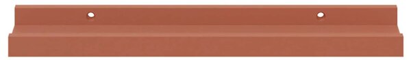 Falpolc polcokkal tárolóval 4 pcs Piros 40 x 9 x 3 cm Faanyag