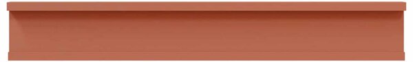 Falpolc polcokkal tárolóval 4 pcs Piros 60 x 9 x 3 cm Faanyag