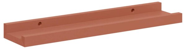 Falpolc polcokkal tárolóval 4 pcs Piros 40 x 9 x 3 cm Faanyag