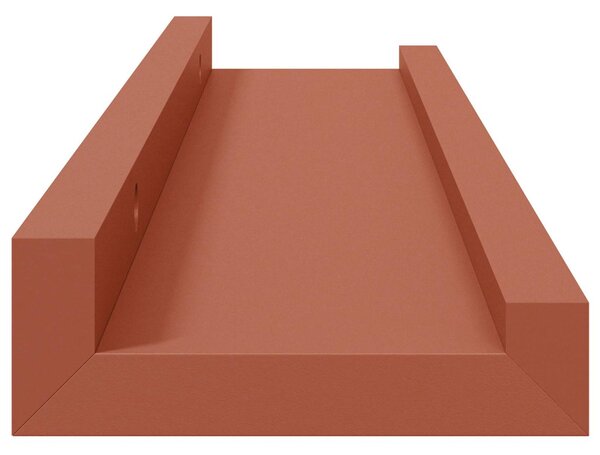 Falpolc polcokkal tárolóval 4 pcs Piros 40 x 9 x 3 cm Faanyag