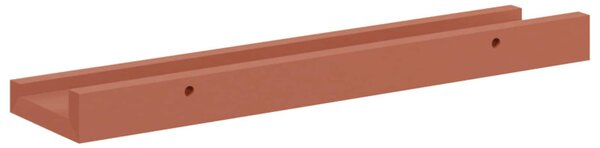 Falpolc polcokkal tárolóval 4 pcs Piros 40 x 9 x 3 cm Faanyag