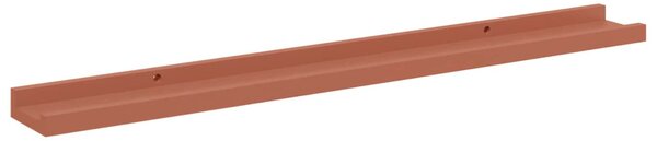 Falpolc polcokkal tárolóval 4 pcs Piros 80 x 9 x 3 cm Faanyag