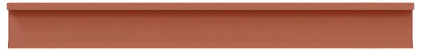 Falpolc polcokkal tárolóval 4 pcs Piros 80 x 9 x 3 cm Faanyag