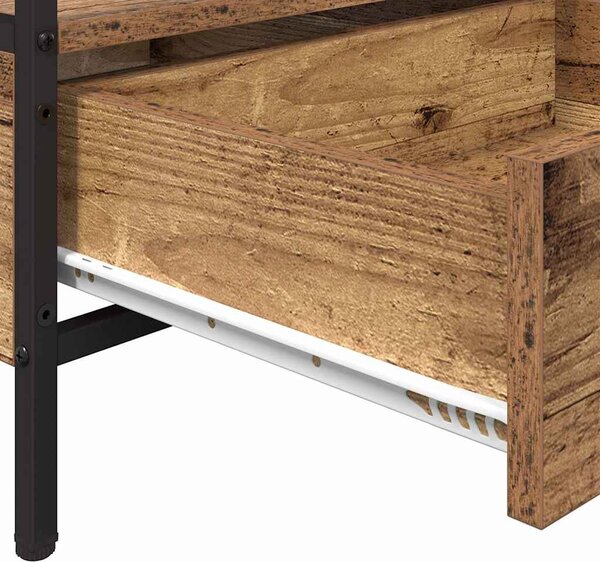 Dohányzóasztal with Drawer Régi fa 100 x 51 x 45 cm Faanyag