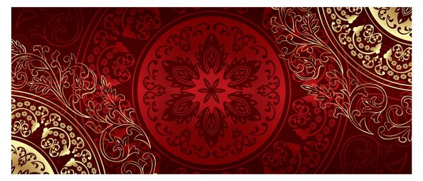Kép - Arany mandalák (120x50 cm)
