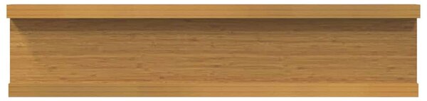 Falpolc polcokkal tárolóval 2 pcs Bézs 40 x 9 x 3 cm Faanyag