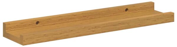 Falpolc polcokkal tárolóval 2 pcs Bézs 40 x 9 x 3 cm Faanyag