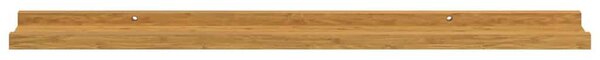 Falpolc polcokkal tárolóval 2 pcs Bézs 80 x 9 x 3 cm Faanyag