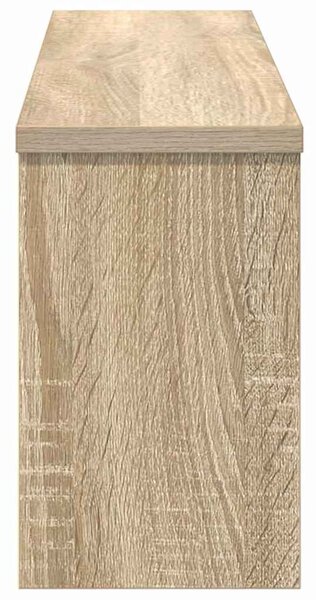Fali Kabáthorog polcokkal Sonoma tölgy 75 x 16 x 26 cm Faanyag