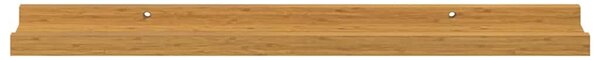 Falpolc polcokkal tárolóval 2 pcs Bézs 60 x 9 x 3 cm Faanyag