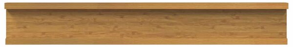 Falpolc polcokkal tárolóval 2 pcs Bézs 60 x 9 x 3 cm Faanyag