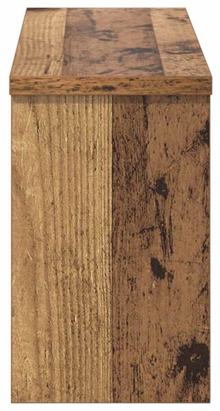 Fali Kabáthorog polcokkal Öreg fa 50 x 16 x 26 cm Faanyag