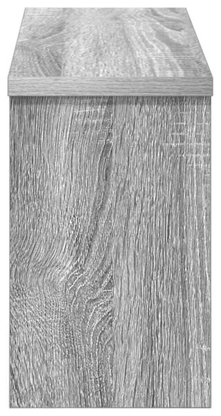 Fali Kabáthorog polcokkal Szürke sonoma 50 x 16 x 26 cm Faanyag
