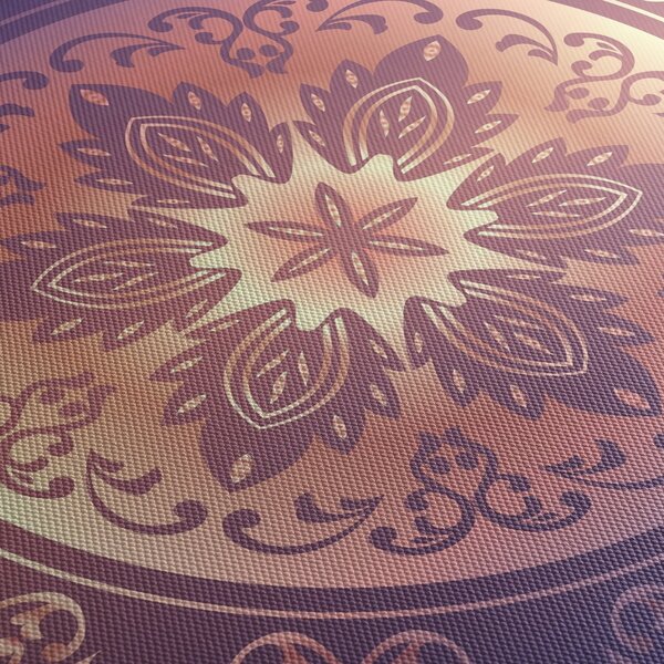 Kép - Mandala lila színátmeneten (120x50 cm)