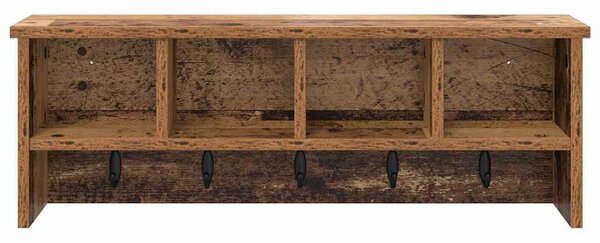 Fali Kabáthorog polcokkal Öreg fa 75 x 16 x 26 cm Faanyag