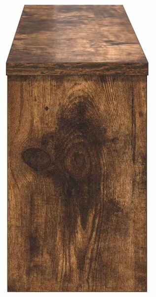 Fali Kabáthorog polcokkal Füstölt tölgy 75 x 16 x 26 cm Faanyag