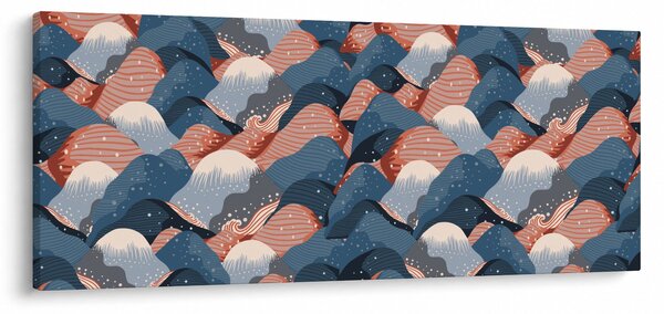Kép - Hullámok és dombok (120x50 cm)