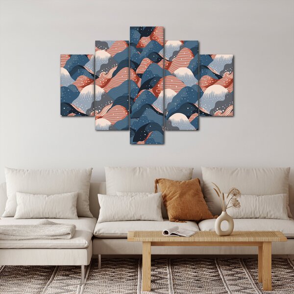 Kép - Hullámok és dombok (150x105 cm)