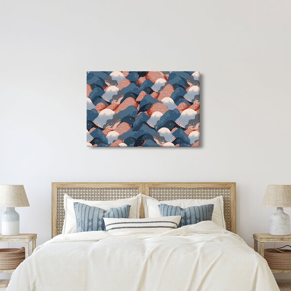 Kép - Hullámok és dombok (90x60 cm)