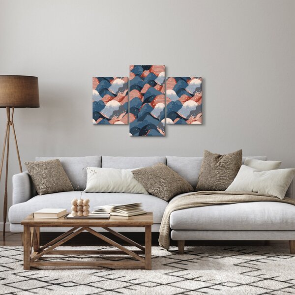 Kép - Hullámok és dombok (90x60 cm)