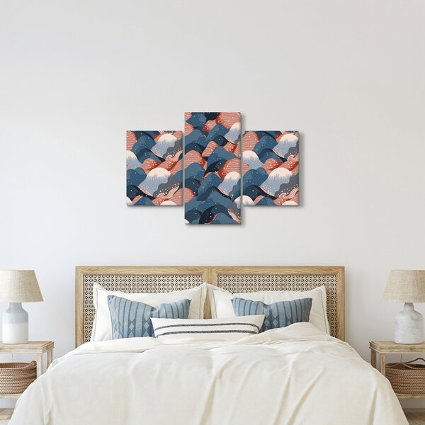 Kép - Hullámok és dombok (90x60 cm)