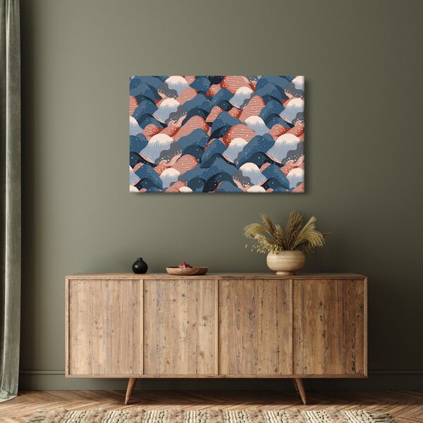 Kép - Hullámok és dombok (90x60 cm)