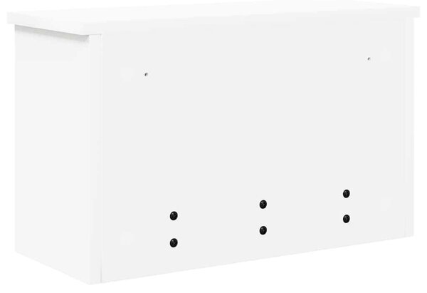 Fali Kabáthorog polcokkal ajtóval Fehér 50 x 20 x 30 cm Faanyag