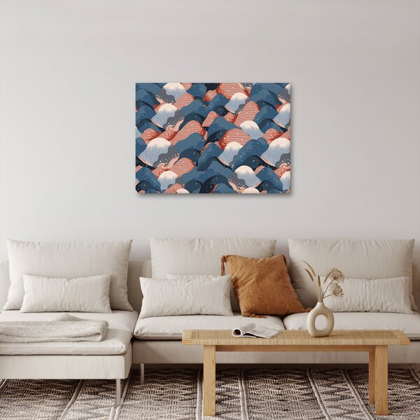 Kép - Hullámok és dombok (70x50 cm)