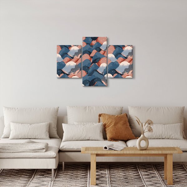 Kép - Hullámok és dombok (90x60 cm)