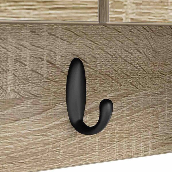 Fali Kabáthorog polcokkal sonoma tölgy 50 x 20 x 30 cm Faanyag