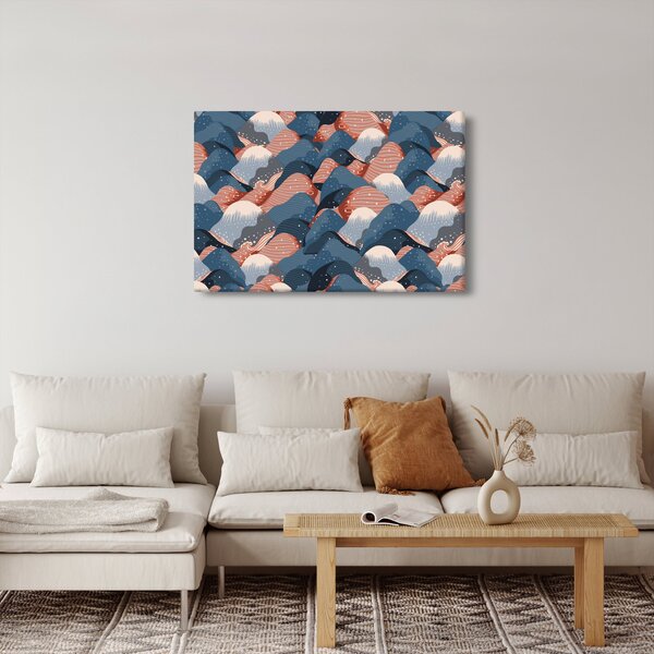 Kép - Hullámok és dombok (90x60 cm)