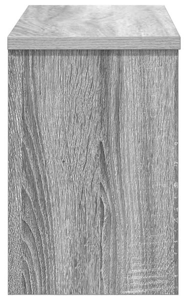Fali Kabáthorog polcokkal Szürke sonoma 50 x 20 x 30 cm Faanyag