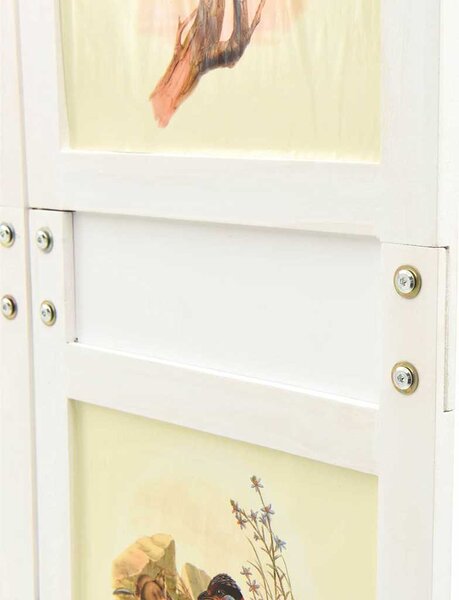 VidaXL Romdivider panel Fehér 141,5 x 165 cm MDF