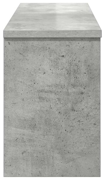 Fali Kabáthorog polcokkal Beton Szürke 80 x 20 x 30 cm Faanyag
