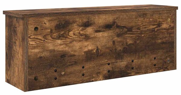 Fali Kabáthorog polcokkal Füstölt tölgy 80 x 20 x 30 cm Faanyag