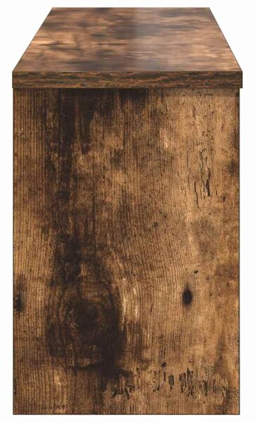 Fali Kabáthorog polcokkal Füstölt tölgy 80 x 20 x 30 cm Faanyag