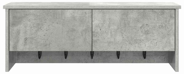 Fali Kabáthorog polcokkal Beton Szürke 80 x 20 x 30 cm Faanyag