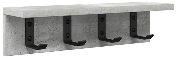 Fali Kabáthorog Beton Szürke 40 x 10,5 x 10,5 cm Faanyag