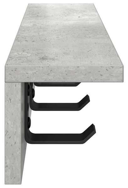 Fali Kabáthorog Beton Szürke 40 x 10,5 x 10,5 cm Faanyag