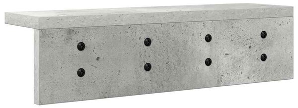 Fali Kabáthorog Beton Szürke 40 x 10,5 x 10,5 cm Faanyag