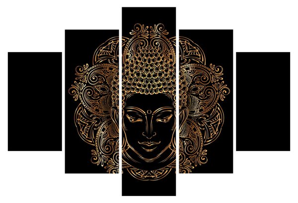 Arany Buddha képe (150x105 cm)